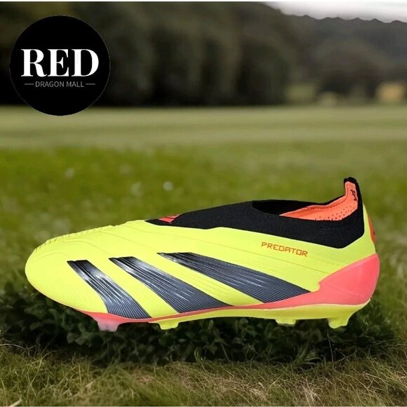 Adidas Predator 24 Elite Laceless FG Yellow Soccer Cleats IE2366 - Men\'s Sz 7.5 main image 10
